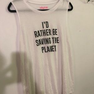 “I’d rather be saving the planet” thank too